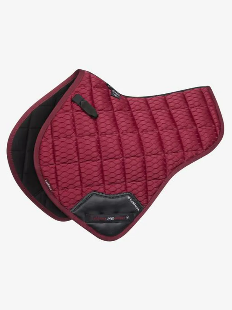 LeMieux Carbon Mesh Close Contact Half Square in Mulberry